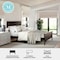Martha Stewart Corbin Queen Size Solid Wood Platform Bed w/Wooden Headboard and Footboard, Dark Brown MG-090026-Q-DKBRN-MS - alternate 4